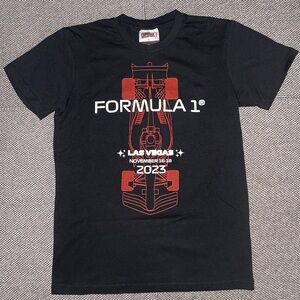 Formula 1 2023 Las Vegas F1 Racing Black T-Shirt Small Rare
